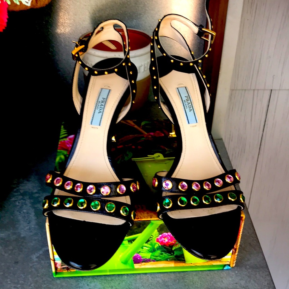 Prada sandal , gorgeous collectible ankle strap